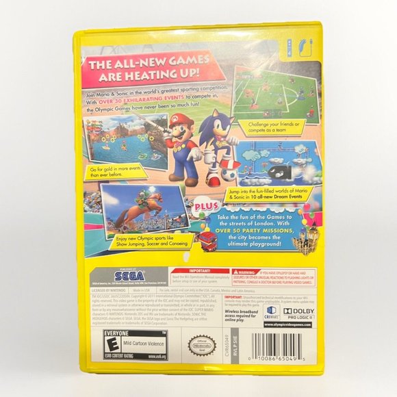 Nintendo Wii Mario & Sonic at the London 2012 Olympic Games With Manual Tested - Picture 2 of 4